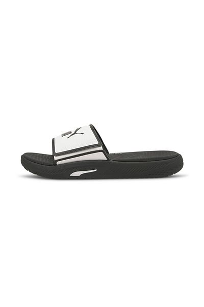 Puma Mens Softride Slides Sports Slippers - White