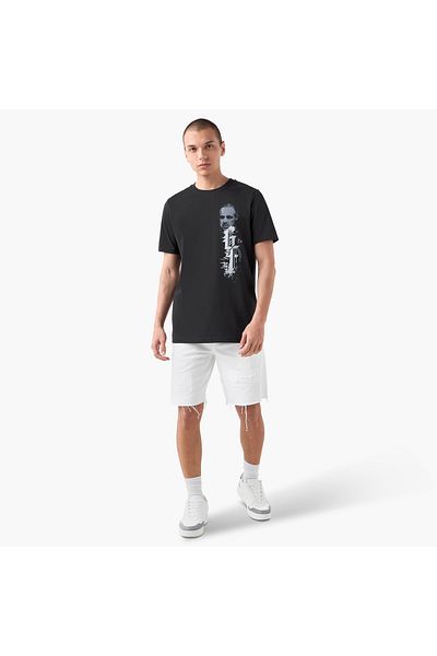 FAV Graphic Print T-shirt with Crew Neck