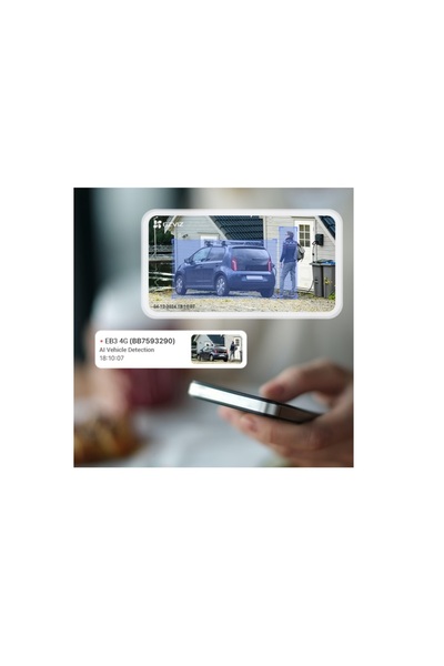 EZVIZ EB3 4G LTE Solar-Powered Security Camera Kit – 2K, Wireless, 360° Coverage, PIR Motion Alerts