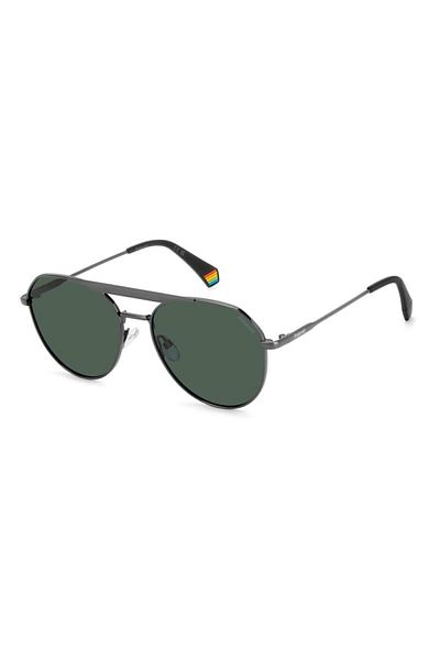 Polaroid Men's Sunglasses Pld 6211/s/x Kj1/uc, Grey, Aviator, 57 Mm