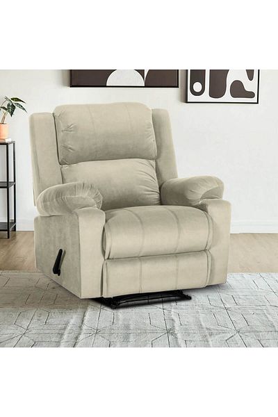 Lazy Vibes Heaven | Velvet Rocking & Rotating Recliner Chair