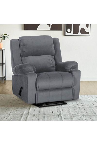Lazy Vibes Heaven | Velvet Rocking & Rotating Recliner Chair