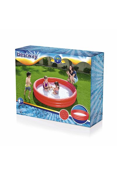 BESTWAY Asst. 3-Ring Pool183X33Cm -26-51027
