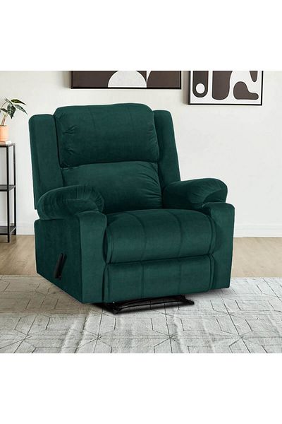 Lazy Vibes Heaven | Velvet Rocking & Rotating Recliner Chair