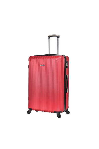 Madisson Large trolley Madisson SW44204, 76x48x31 cm, checked luggage, ABS, 4 wheels, lock code, red