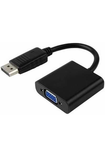 Other DisplayPort (DP) Male to VGA Female Adapter Cable – 25cm, Black, for PC, Monitor, Projector