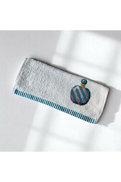 The Cloudish Shop Punch Embroidery Embroidered Small Size Hand Towel Perfume Patterned