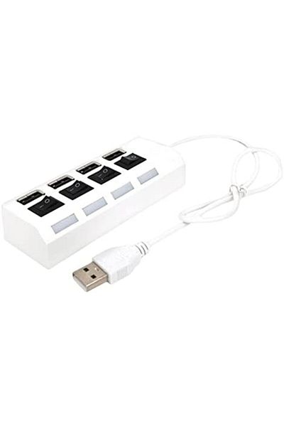 Others Multi USB Port from Yiring Eve, 4-Port USB2.0 Splitter with Individual Switch - Multi-port Expander
