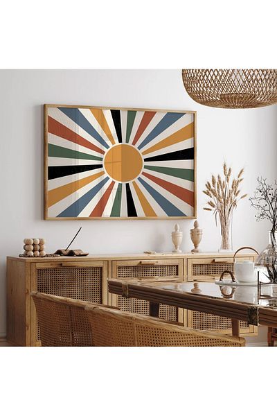 Dekorsiahome One Piece Wooden Frame Living Room Hall Kitchen Table Tk0569