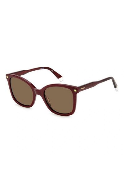 Polaroid Ochelari de soare Polaroid PLD 4151/S/X LHF/SP pentru femei, Bordeaux, Fluture, 53 mm