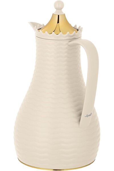 ALSAIF Deva Coffee And Tea Vaccum Flask In Beige / Leak-proof And Keeps Drinks Hot 1 Liter
