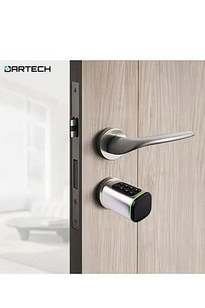 DarTech Dartek Smart Lock 4-Way Keypad Style Fits Any Door, Global Version, Secure Home System_Silver