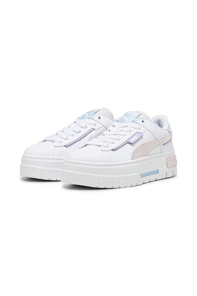 Puma Womens Mayze Crashed Sneakers - White