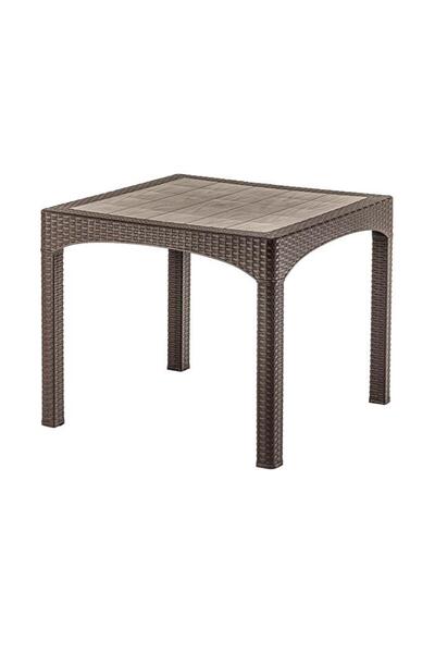 Omnipazar SY-2574 Kahverengi Rattan Kare Masa 50383