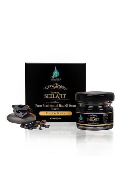 Vedapure راتنج شيلاجيت/شيلاجيت طبيعي ونقي للرجال والنساء، 15 جرام