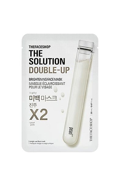 The Face Shop X5 The Solution Face Mask || With Pearl Extract and Niacinamide || For Skin Brightening