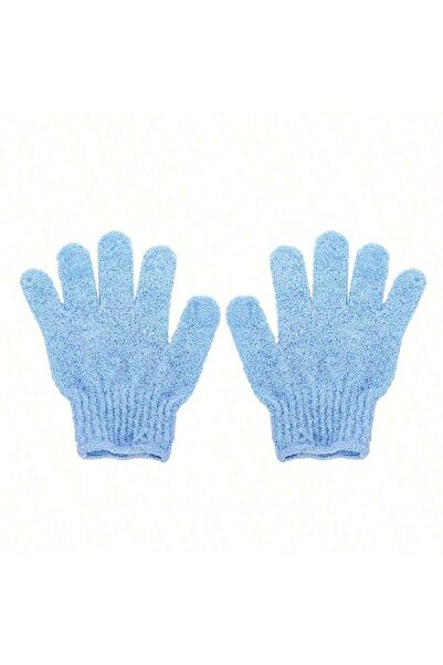 choice2 قفازات استحمام مزدوج الوجهين للتقشير، قطعتان باللون الأزرق، أو قطعتان...