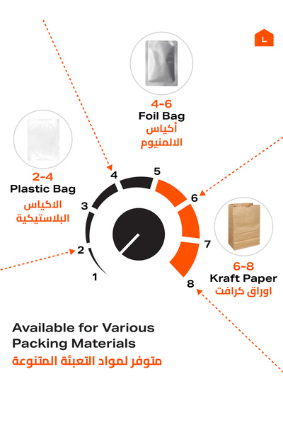 Lawazim 400mm Electric Impulse Sealer - 470W Adjustable Heat Sealer for Plastic Bags, BS Plug