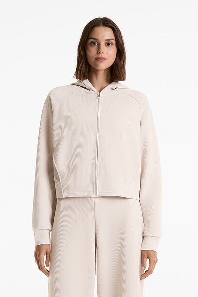 Oysho Hooded rib jacket