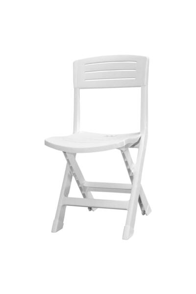 Omnisoft MT-GF163 Katlanır Plastik Sandalye Beyaz