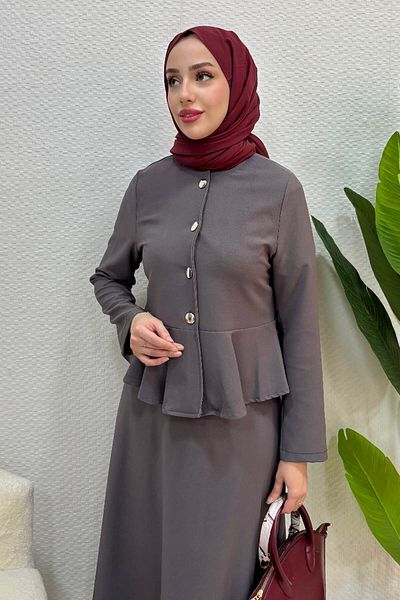 Tesettür Diyarı Berlim Model Ruffle Detailed Double Suit