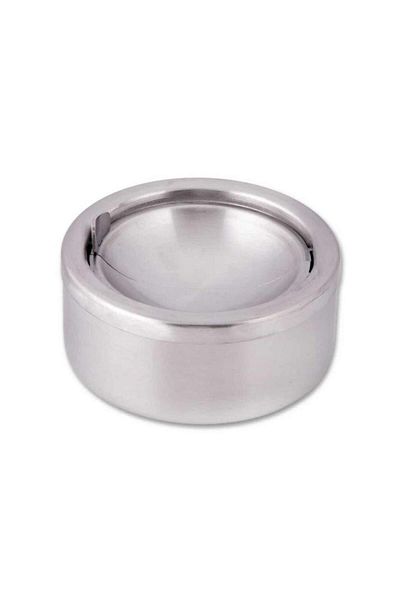 Omnisoft Epx Bk-12 Push-Push Stainless Steel Tank Ash Tray 12 Cm