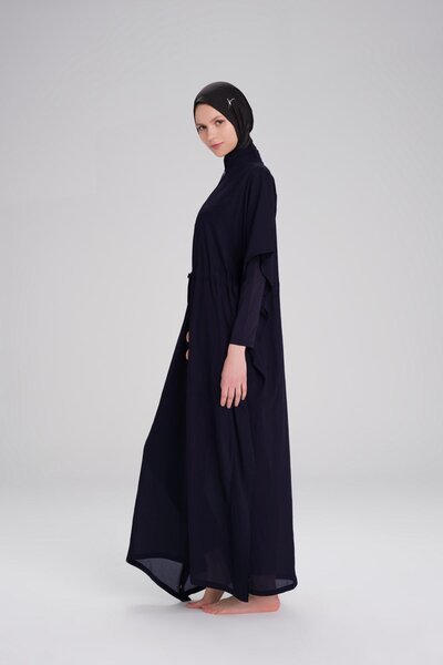 Haşema Lacivert Uzun Pareo 4049