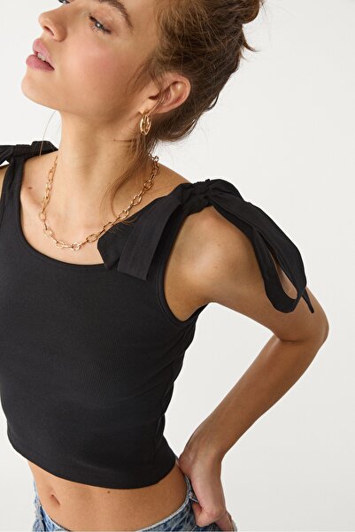 Stradivarius Kombine bağcıklı tişört