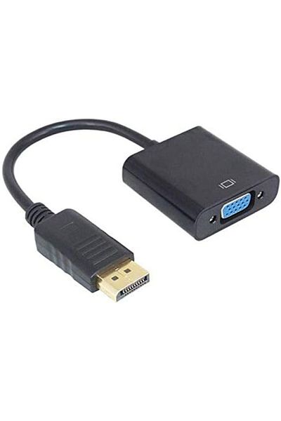 Other DisplayPort (DP) Male to VGA Female Adapter, 15CM, Black – High-Resolution Video Converter