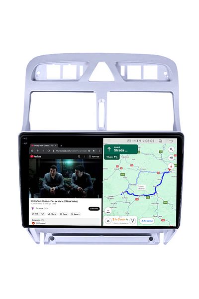 navi-it Dedicated navigation Peugeot 307 2001-2008, 4GB RAM 64GB ROM, Quad Core, 9" Display 1K, Android 14