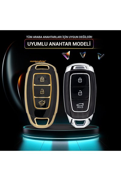 Rem Anahtar Oto Elektronik Anahtar Kona 3 Button Smart Nano Switch Case - Black