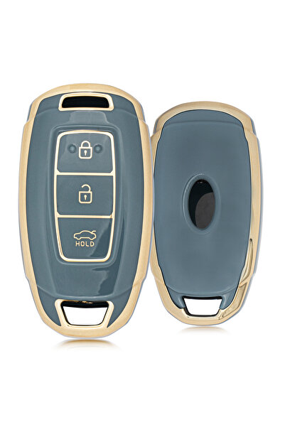 Rem Anahtar Oto Elektronik Anahtar حافظة مفاتيح نانو ذكية من كونا 3 أزرار - أزرق