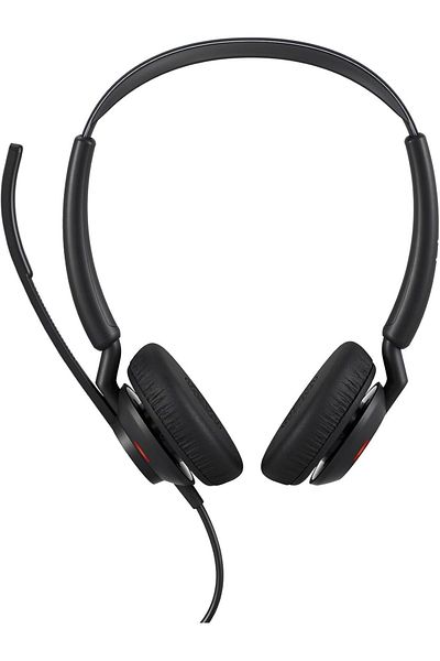 Jabra Engage 50 II Stereo Wired Headset with 3 Microphones Noise Cancellation and USB-C Cable