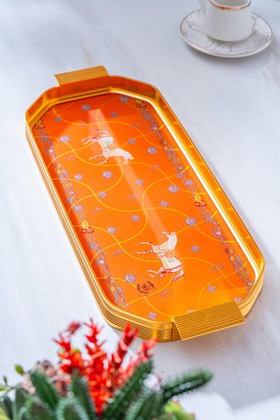 ACAR Passifolia Oval Glass Tray