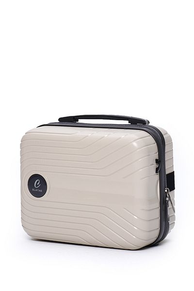 ELATAE Unbreakable Exclusive Pro Premium Polypropylene Women's Makeup Bag Shoulder Strap Password Hand Suitcase
