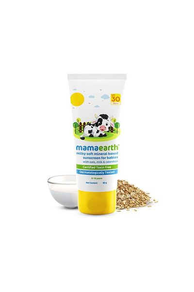 Mamaearth Milky Soft Mineral Based Sunscreen 80g