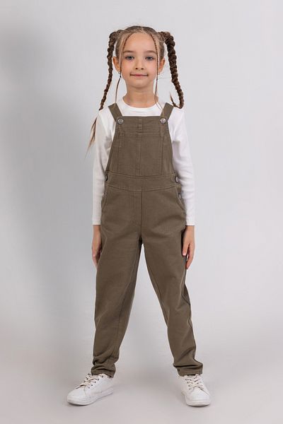 DMB BOYS & GIRLS Cotton Pocket Gabardine Girl's Denim Jumpsuit