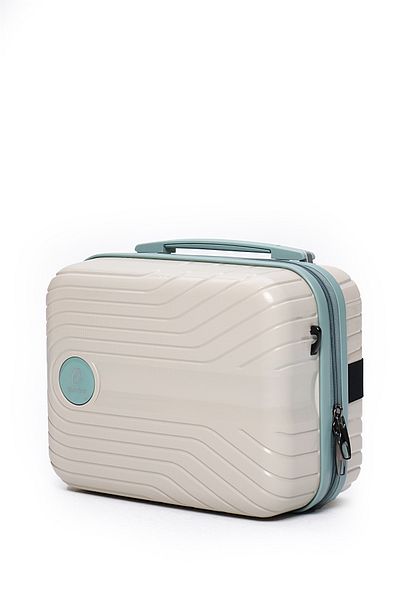 ELATAE Unbreakable Exclusive Pro Premium Polypropylene Women's Makeup Bag Shoulder Strap Password Hand Suitcase