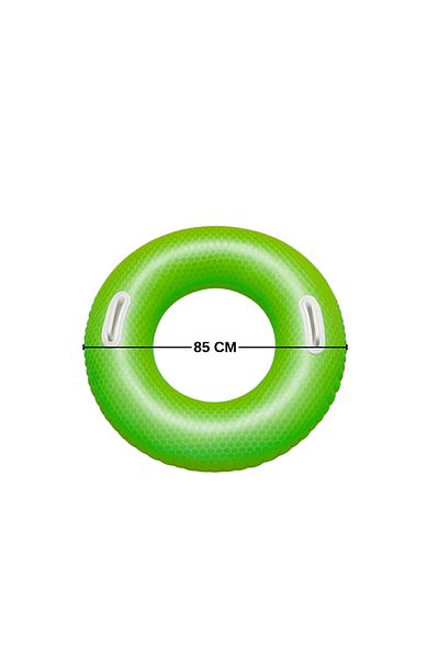 TUENGİ STORE Inflatable Ring with Grip Highlighter Large Size Children's Sea Pool Swimming Ring 85 cm