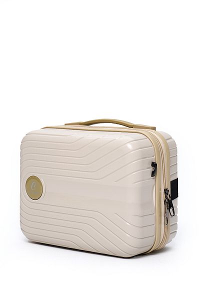 ELATAE Unbreakable Exclusive Pro Premium Polypropylene Women's Makeup Bag Shoulder Strap Password Hand Suitcase