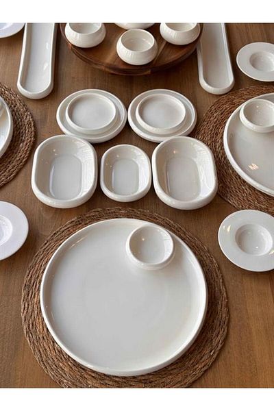 ROSSEV Breakfast Set Limpio 51 Pieces for 6 People