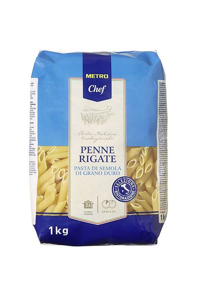Metro Chef Pasta Penne Rigate, , 1 Kg