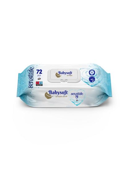 Babysoft BabySoft Sensitive wet wipes, 72pcs/pack