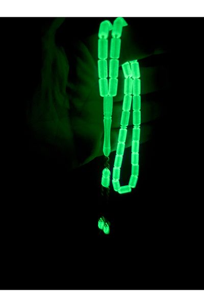 DİBA AVM Φωσφορίζον μοντέλο κοπής Tasbih Night Shining Cat's Eye Tasbih Glow In The Dark Tasbih
