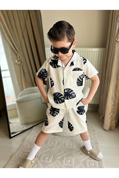 KOKOŞ BEBEK 2 Piece Set with Palm Shorts