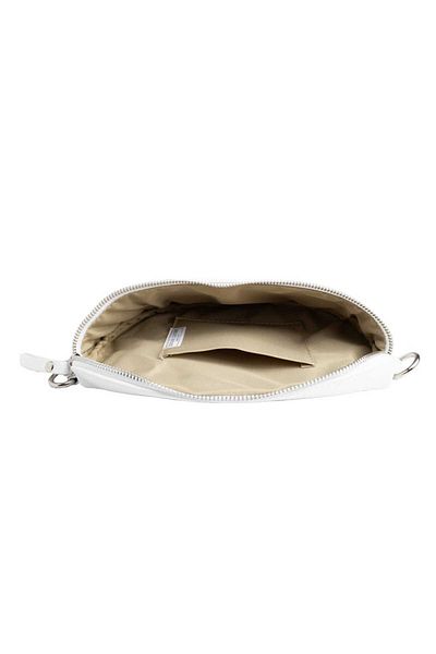 Toro Nero Geantă de damă albă din piele naturală Waist Glam