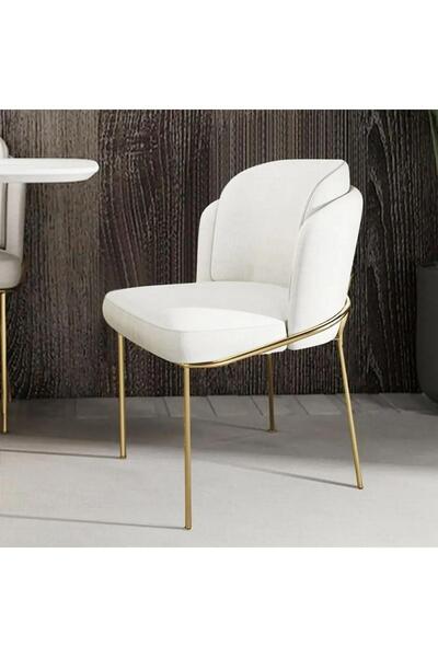 SEZBİL Çift Papel (2 ADET) Mutfak Sandalyesi Salon Sandalyesi Cafe Restorant ...