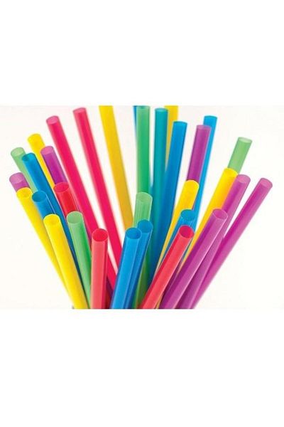 Omnisoft Colorful Frozan Straw 100 Pack