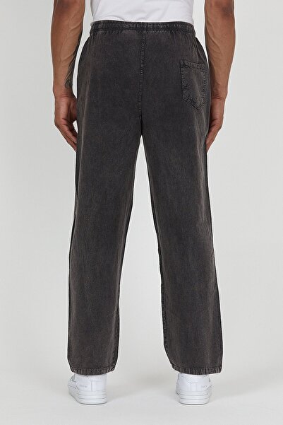 Dechers Erkek Büyük Beden %100 Pamuk Keten Görünümlü Pantolon E206