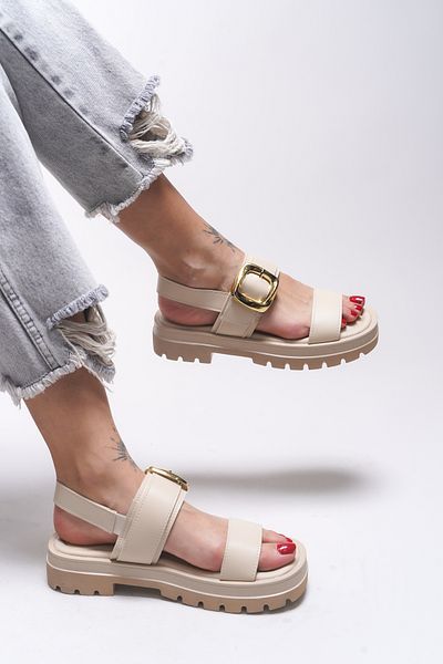 Riccon Emilthana Women's Sandals 0012773 Beige